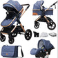 New baby stroller 3 in 1 with car seat,Baby carriages Can sit or lie down multiple child stroller folding Baby stroller