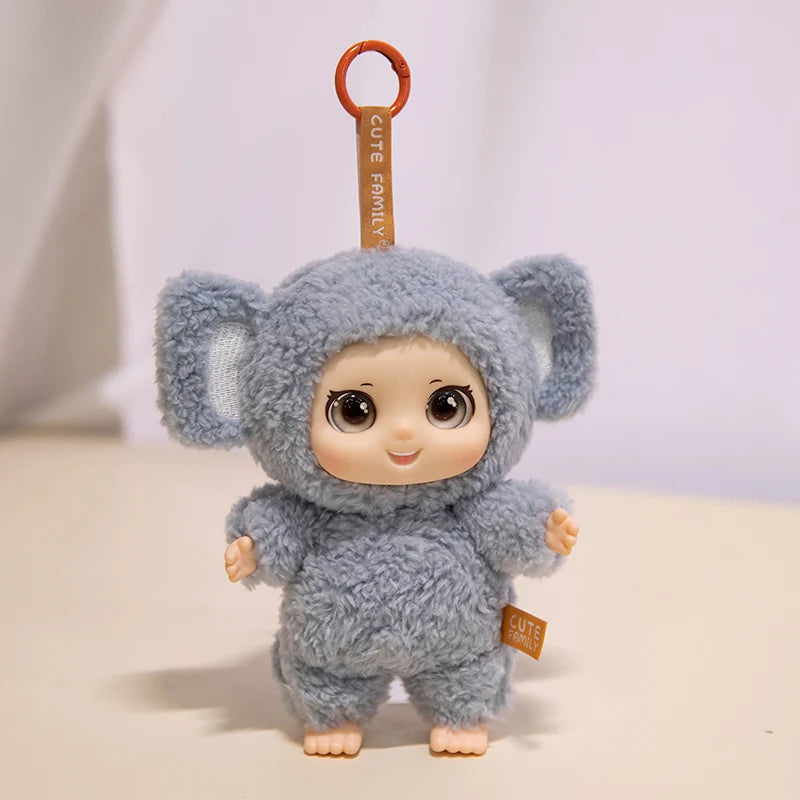 Family Animal Plush Toy – DIY Vinyl Keychain for Kids