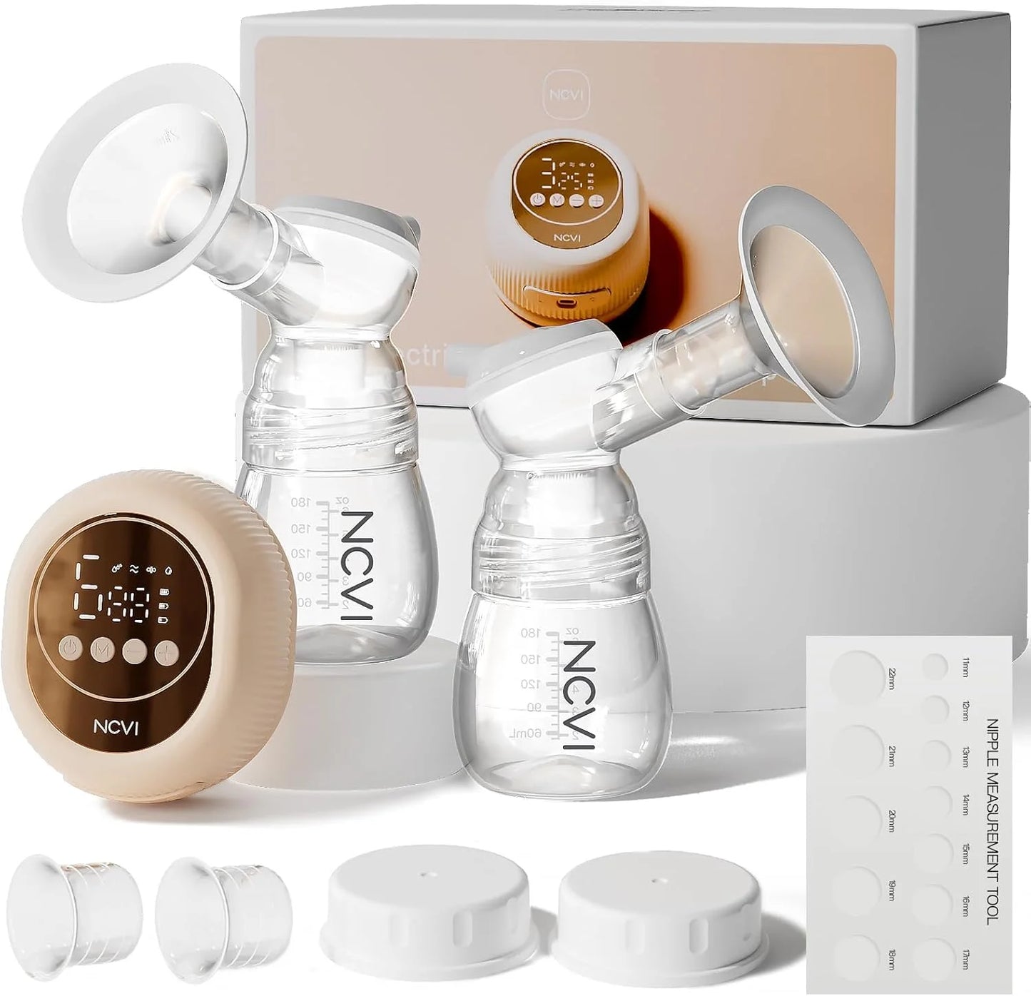 NCVI Double Electric Breast Mlik Pump, 4 Modes 9 Levels