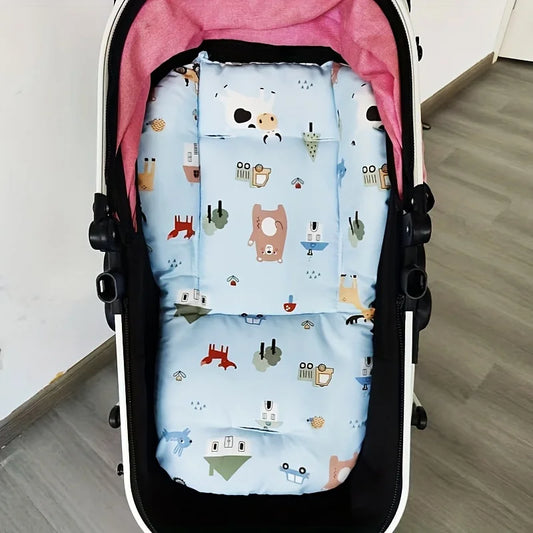 Baby Stroller Seat Liner Soft Thick Padded Cushion for Highchair Car Seat Infant Toddler 0-3 Years Washable Adjustable Safe