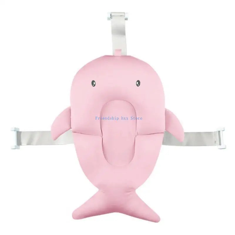 F1CB Infant Bath Mat Newborns Bathing Cushion Ergonomically Designing Shower Cushion