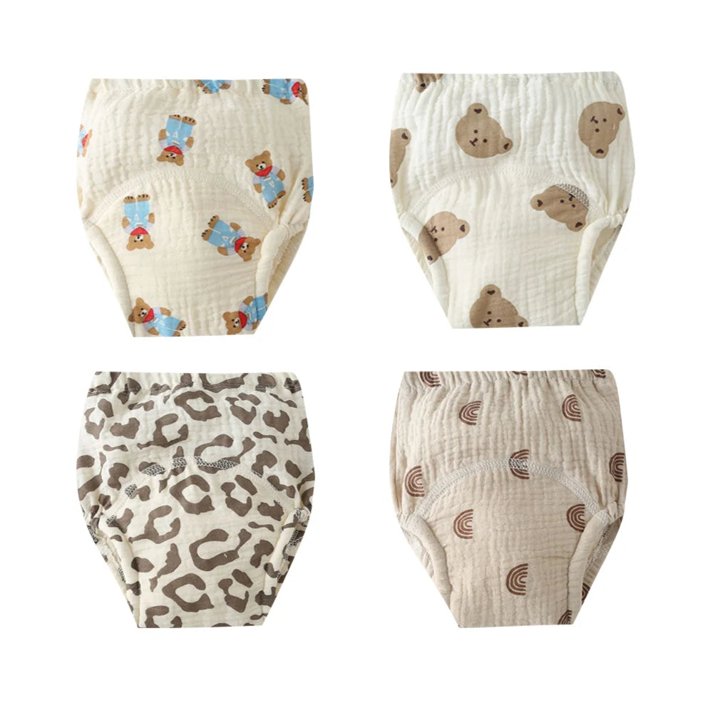 Soft Cotton Gauze Baby Training Pants