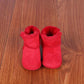 Baby Shoes Soft Bottom Anti-Slip Walking Shoes Leatherette Faux Fur Integrated Design Breathable Comfortable Children Footwear