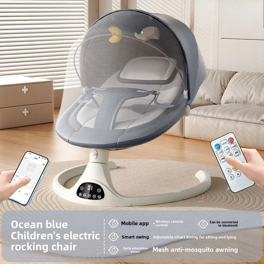 Electric Baby Rocker Soothing Swing Chair Newborns Cradle Seat Music Motion Infant Sleep Baby rocker Bassinet Baby Sleep Basket