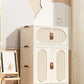 Children's Wardrobe Bedroom Closet Cabinet Baby Storage Box Toy Clothes Organizer Locker Folding Sorting Partition Wardrobe