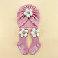 Soft Newborn Baby Hat and Anti-Slip Socks Set