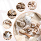 7-Piece Newborn Baby Gift Set – Double-Sided Blanket, Rattle & Bath Essentials