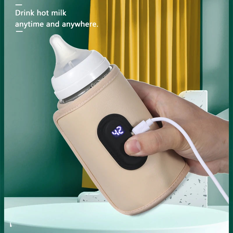 Universal Baby Bottle Warmer Water Formula Milk Warmer Baby Bag USB Nursing Bottle Heater Portable Thermal Bag for Travel