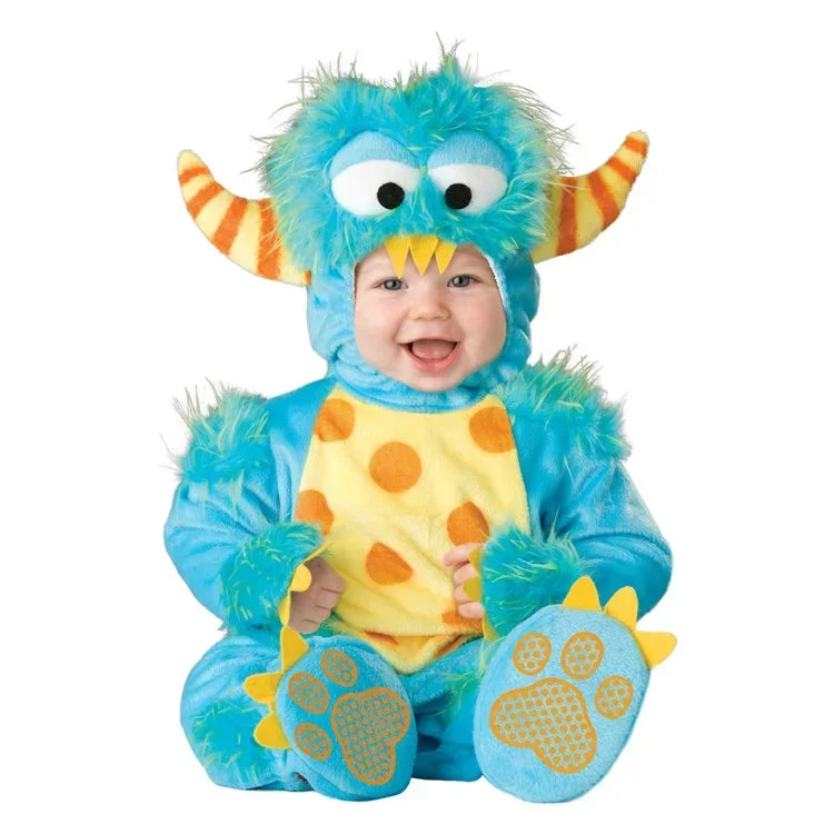 6M-24M Christmas Xmas Holiday Halloween Costume Infant Baby Girls Lion Dinosaur Rompers Elk Toddlers Clothes