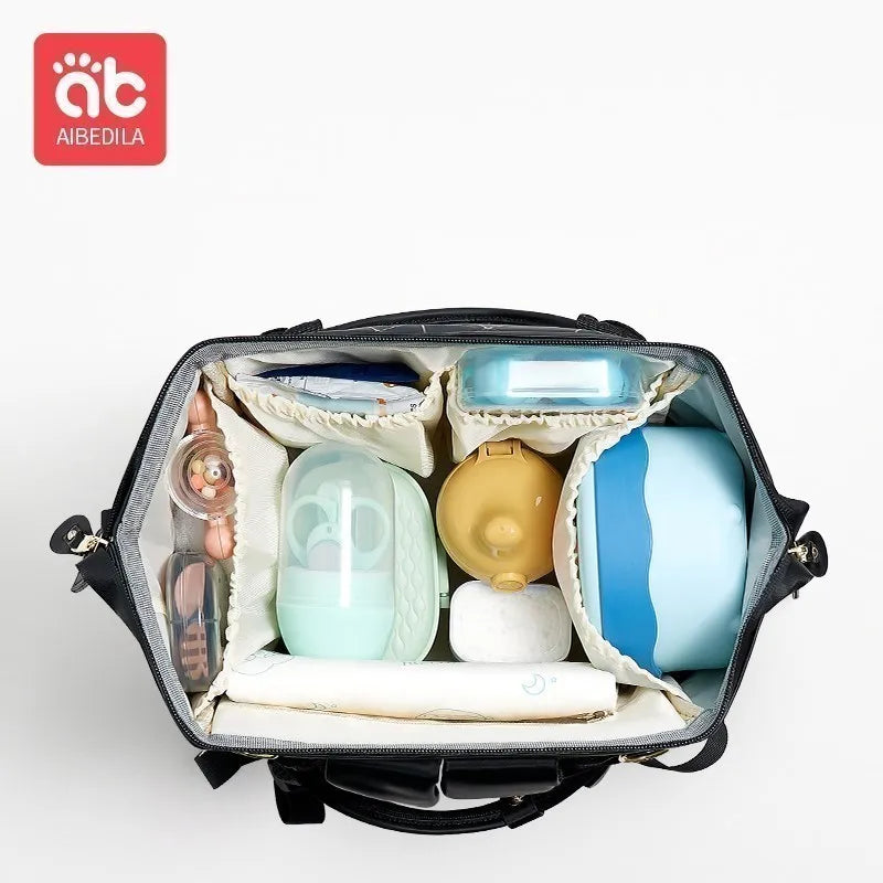 Diaper Backpack – Large Waterproof Mommy Bag with USB