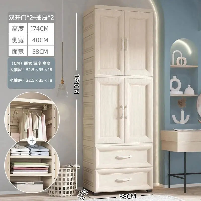 Luxury Wardrobe Clothes Closet Baby Cupboard Sliding Door Wardrobe Bathroom Cabinets Armario Organizador Bedroom Furniture