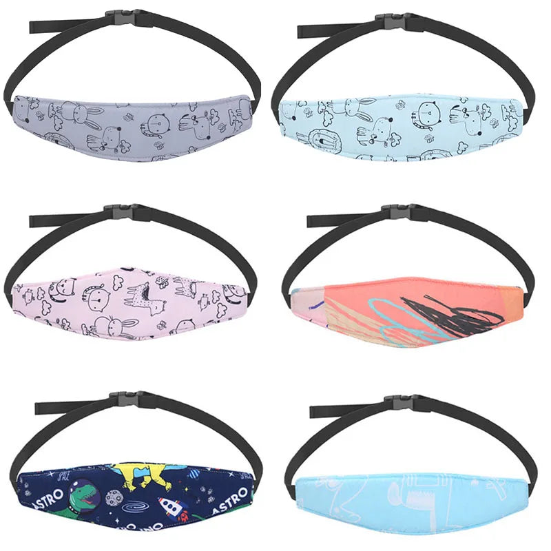 Baby Head Support Strap Car Seat Adjustable Kids Stroller Neck Relief Straps Pillow Toddler Headrest Sleep Car Chair Fasten Belt