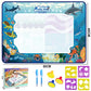 100x80CM Magic Water Drawing Mat Coloring Doodle With Reusable Magic Pens Montessori Painting Board Educational Toys Kids Gifts