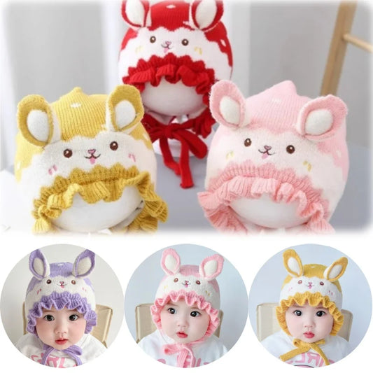 Cute Rabbit Ear Knit Baby Hat Winter Warm Beanie