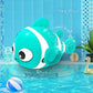 Summer Kids Bath Toys Clockwork Clownfish & Dolphins Swimming Water Play Set Classic Beach Fun Educational Toy for Baby Children