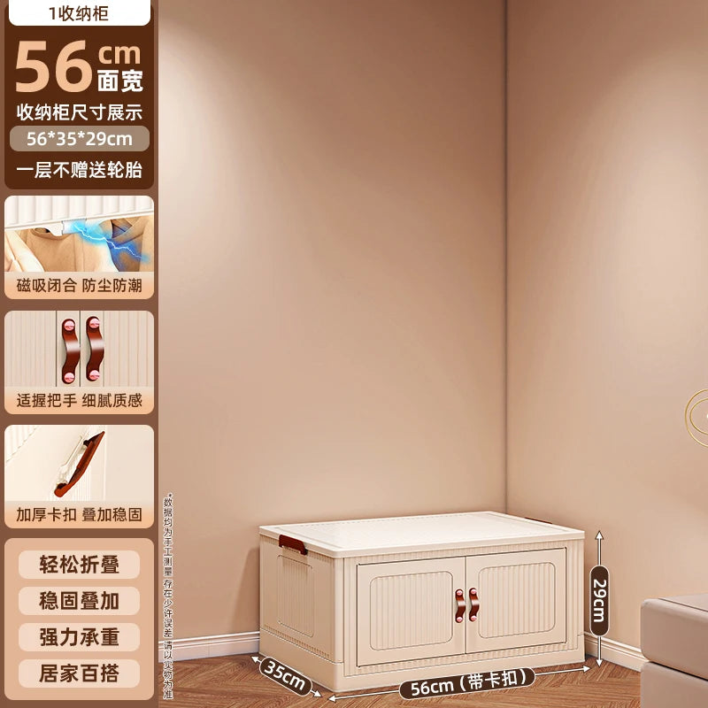 No Assembly Wardrobe Foldable Clothes Storage Cabinet Portable Infant Wardrobe For Bedroom Setup Large Capacity Durable Stylish