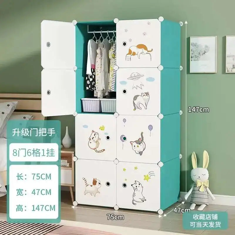 Baby Storage Cabinet Wardrobe Children's Organizer Dresser Montessori Clothes Closet Girl Dresses Girls Sale Price Furniture