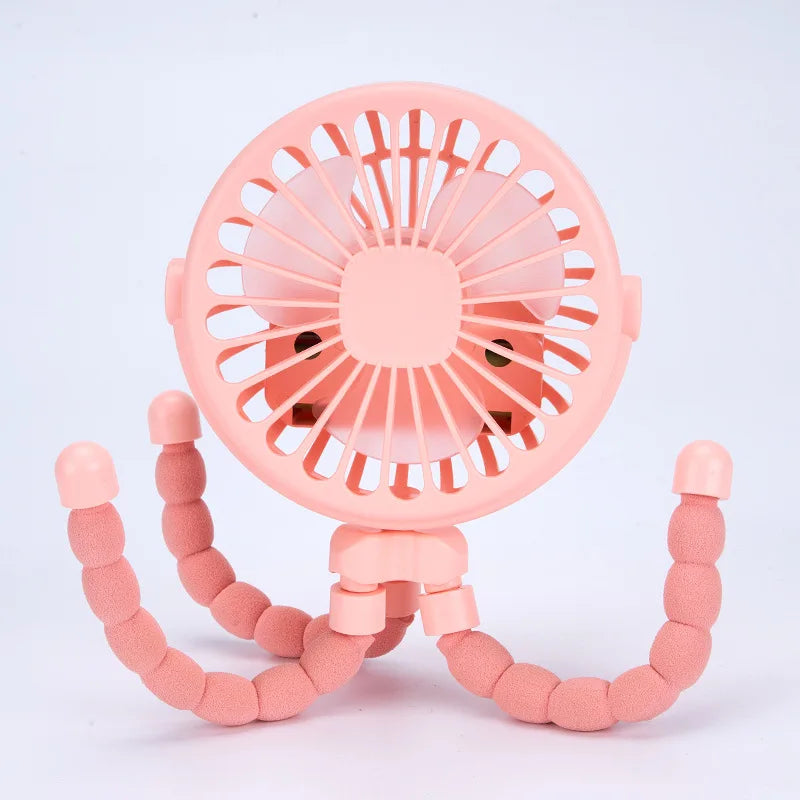 Baby Stroller Fan Rechargeable Battery Operated Portable USB Fan Mini Handheld Clip On Fan for Car Seat Crib Stroller Accessorie