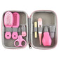 Baby nasal inhaler Nail scissors cartoon set Daily cleaning Supplies Care bag Baby Care EVA bag 8-piece set