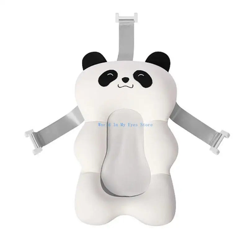 124D Nonslip Baby Bath Cushion Shower Bed Floating Mat with Breathable Mesh Fabric for Secure and Convenient Bath Time