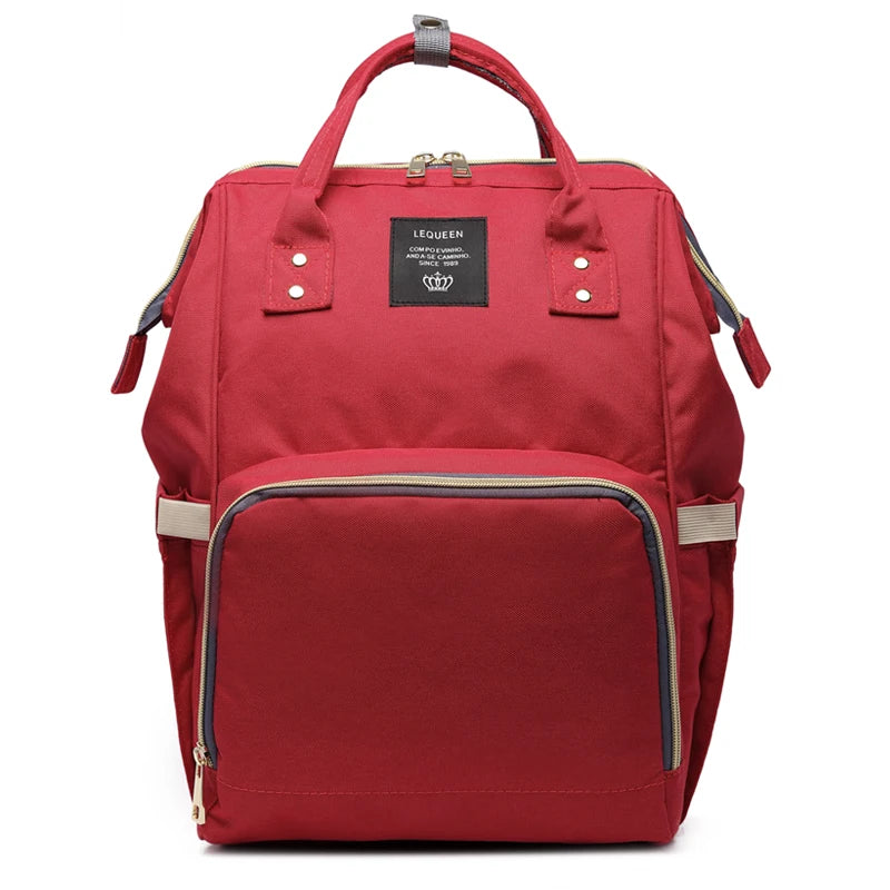 Fashion Oxford Diaper Backpack – Insulated Baby & Mom Bag