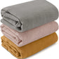 Baby cotton yarn quilt three-piece wrapping towel newborn six-layer wrapping blanket