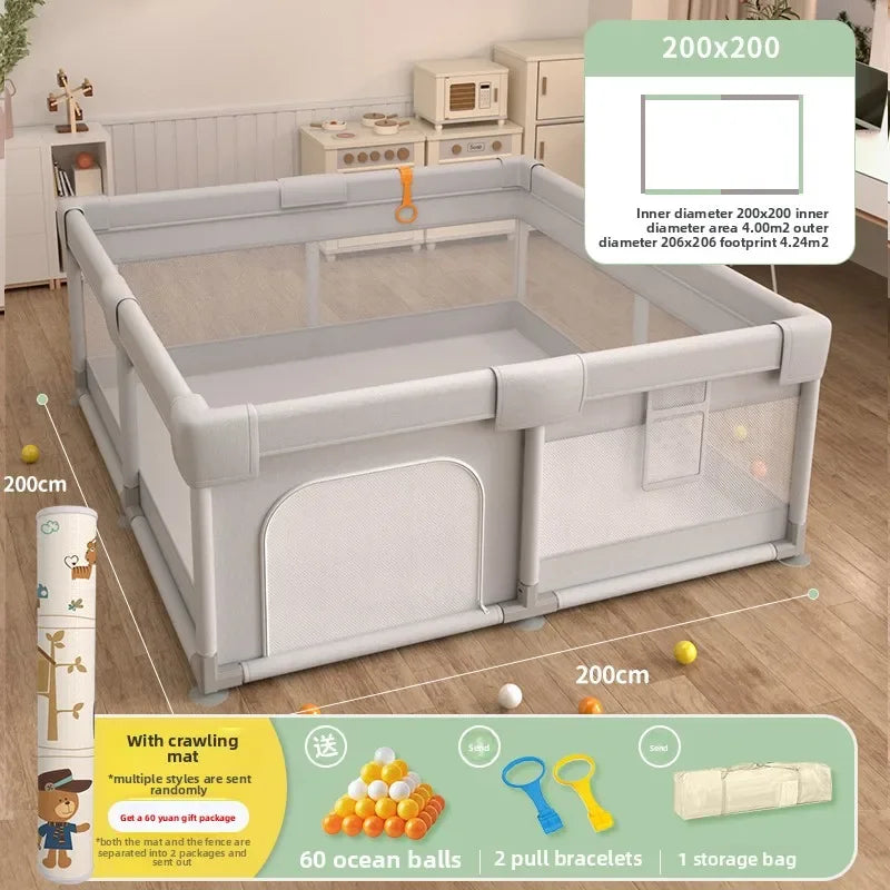 Non-Toxic Baby Playpen with Crawling Mat