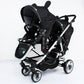 Twin Stroller Foldable Stroller High View Stroller Sit or Lie Down Double Multifunction Trolley Baby Products Strollers Trolleys