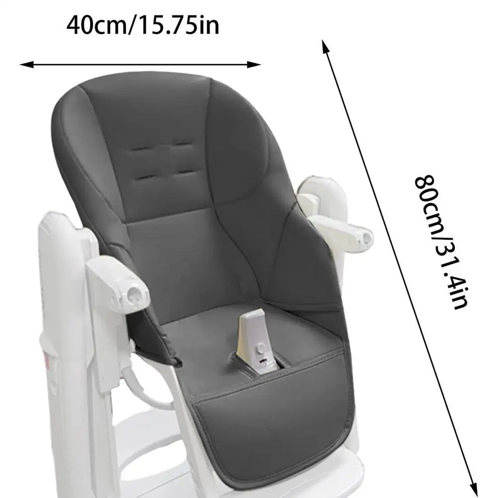 Baby High Chair Cover PU Leather Highchair Cover Cushion Protector Comfortable Seat Cushion Baby Accessories Machine Washable