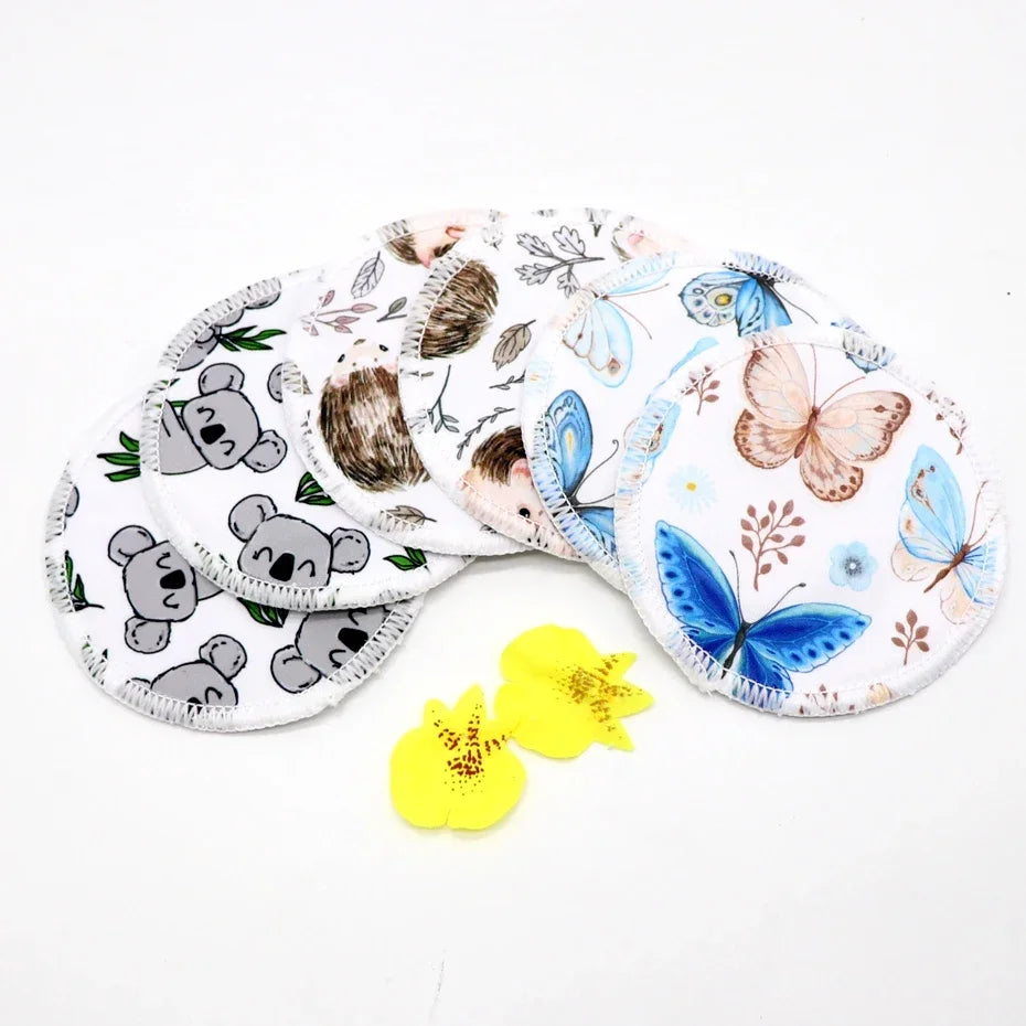 Breast Pads Bamboo Nursing Pads Absorbency Waterproof Washable Feeding Pad Reusable Breathablefor Nursing and Maternity Moms