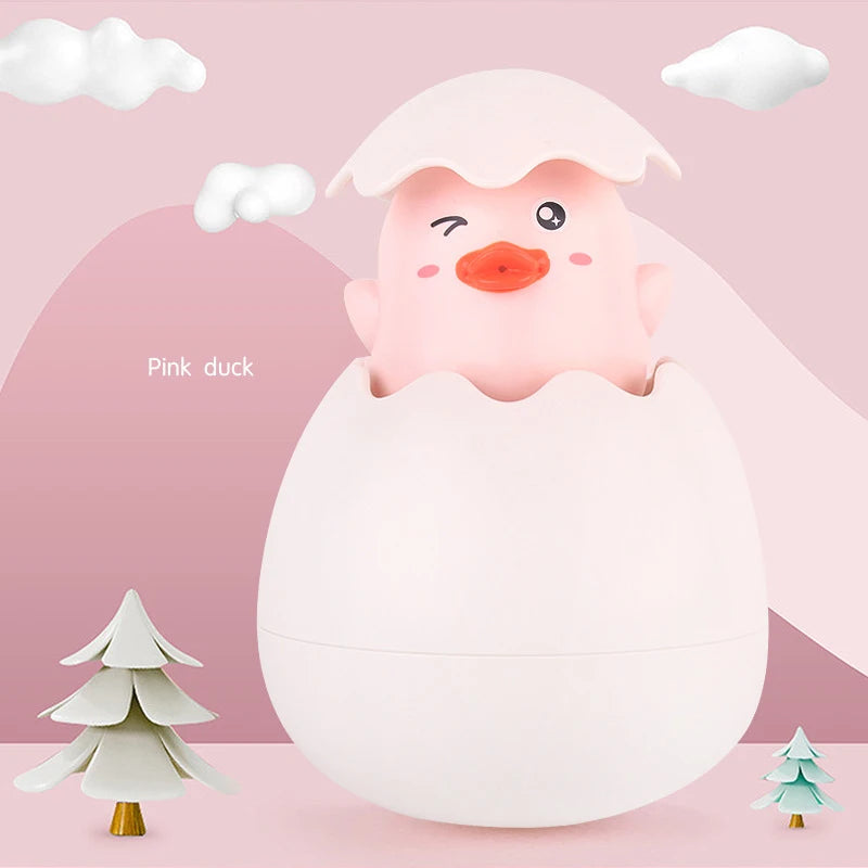 Bath Bathtub Toys for Toddlers Duck Rotatable Waterwheel Bathroom Strong Suckers Water Scoop Fun Bath Toys Kids Gifts