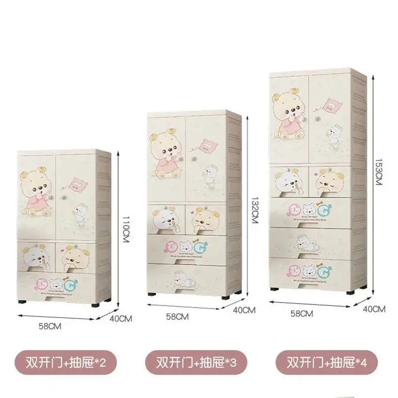 Luxury Wardrobe Clothes Closet Baby Cupboard Sliding Door Wardrobe Bathroom Cabinets Armario Organizador Bedroom Furniture