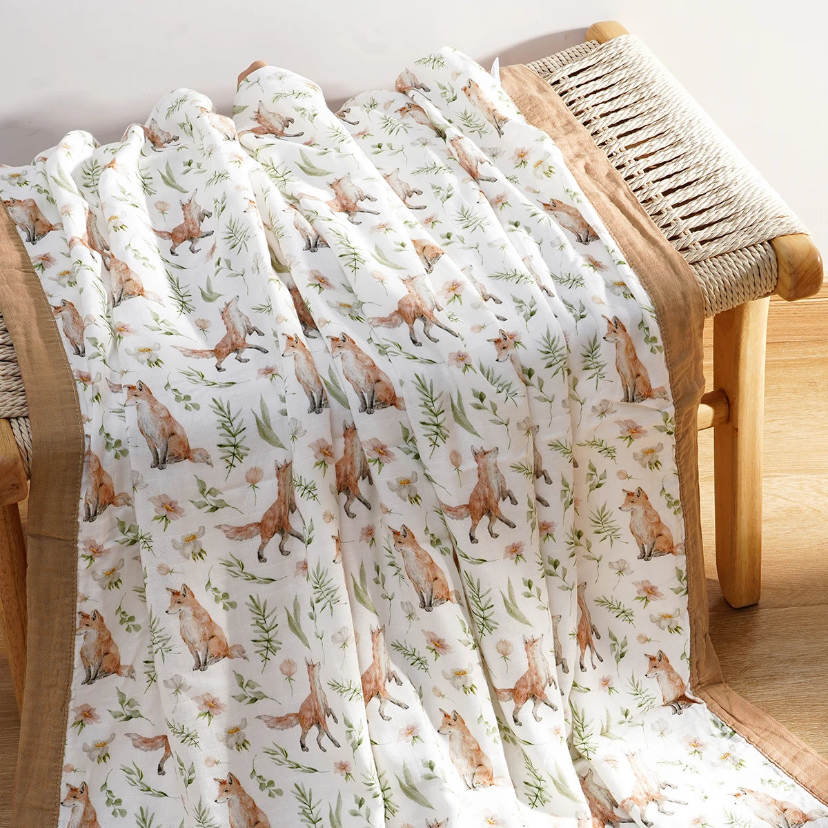 Kangobaby #My Soft Life# New 4 Layers Premier Bamboo Cotton Baby Muslin Swaddle Blanket Breathable Newborn Quilt Size 120x110cm
