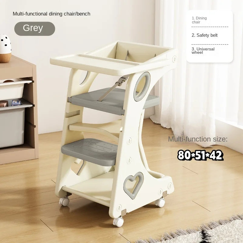 Baby Eating Chair Children Dining Chair Baby Highchair Adjustable Height Multi function Growing Chair Toddler Feeding Seat