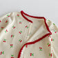 Cute Cherry Romper for Baby Girls