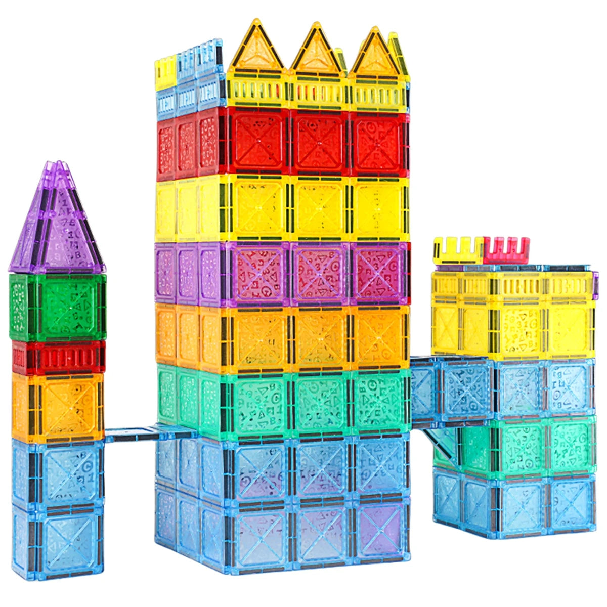 Magnetic Tiles for Kids Ages 3-5 4-8 Magnet Toys for 3 4 5 6 7 8+ Year Old Boys Girls Toddlers Magnetic Building Blocks Preschoo