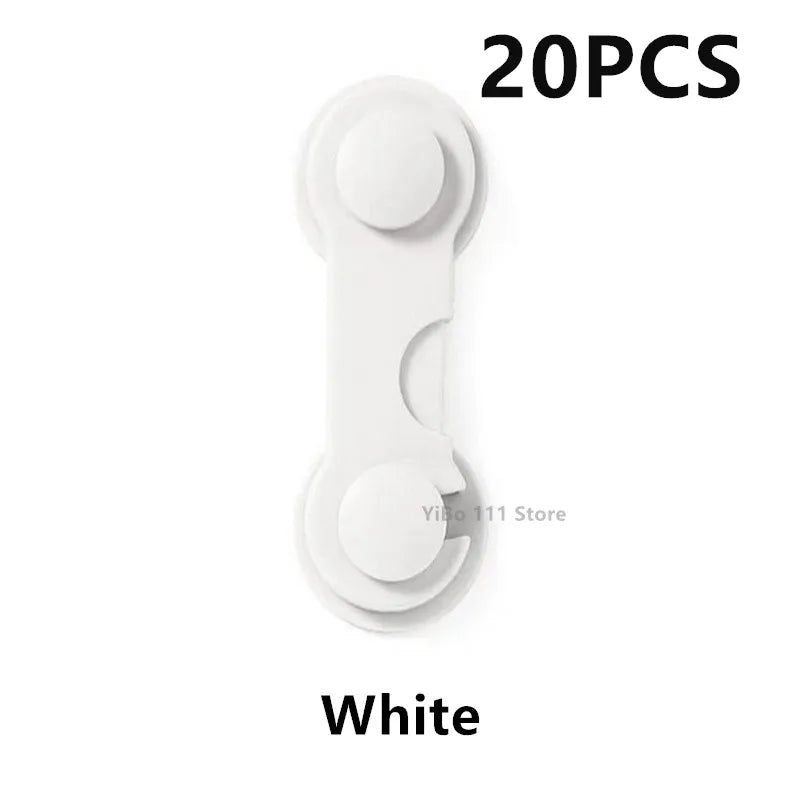 5/10/20PCS Child Lock Children Baby Drawer Anti-opening Cabinet Door Refrigerator Anti-pinch Safety Lock Buckle Protection