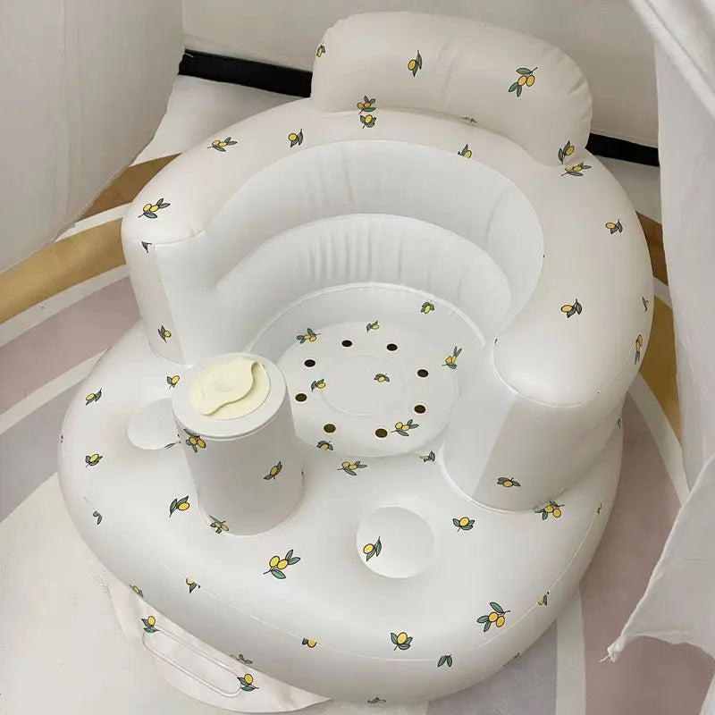 Inflatable Baby Seat – Built-in Air Pump, Learn-to-Sit Floor Chair