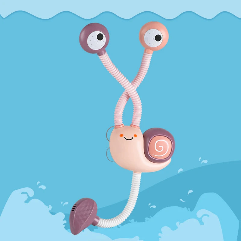 New Bath Toys Baby Water Game Snail Model Faucet Shower Electric Water Spray Swimming Bathroom Baby Toys For Kids Gifts