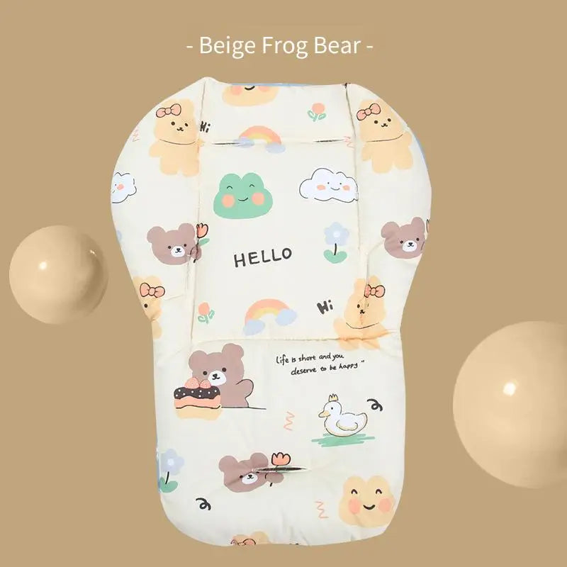 Baby Stroller Seat Liner Soft Thick Padded Cushion for Highchair Car Seat Infant Toddler 0-3 Years Washable Adjustable Safe