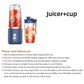 1PC Small juicer, small portable fruit juicer with rechargeable juice cup, two-in-one portable blender and water bottle,