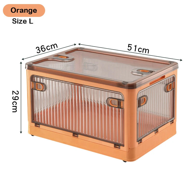 BGRORIO Foldable Storage Box Closet Organizer With Wheels Stackable Sundries Organizer Clothes Quilts Toys Books Storage Box