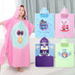 Kids Beach Poncho Towels Quick-Dry Absorbent for Baby Shower, Children's Hooded Bathrobe for Boys Girls Wearable Swim Bath Towel