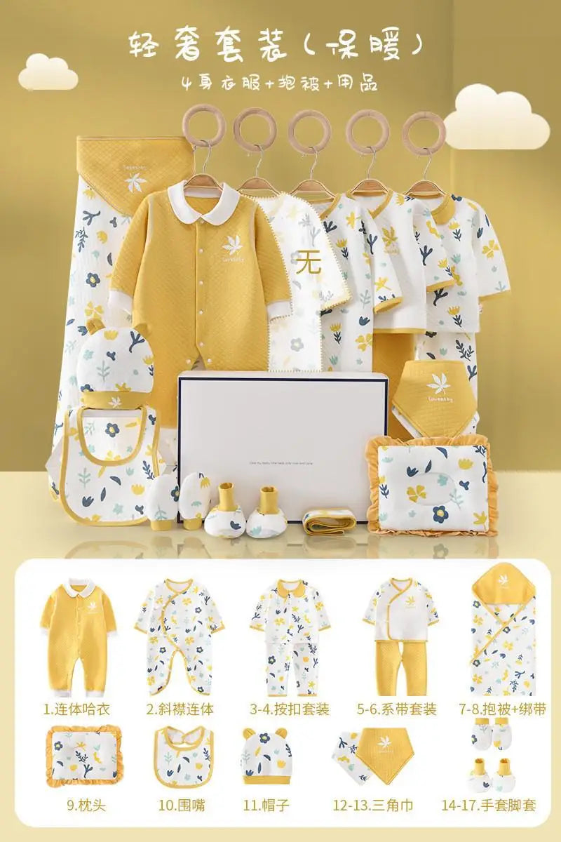 Pure Cotton Newborn Baby Set – Unisex Clothing Suit (0–12 Months)
