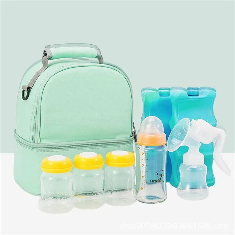 Breast Pump Milk Mommy Bag Double Layer Insulation