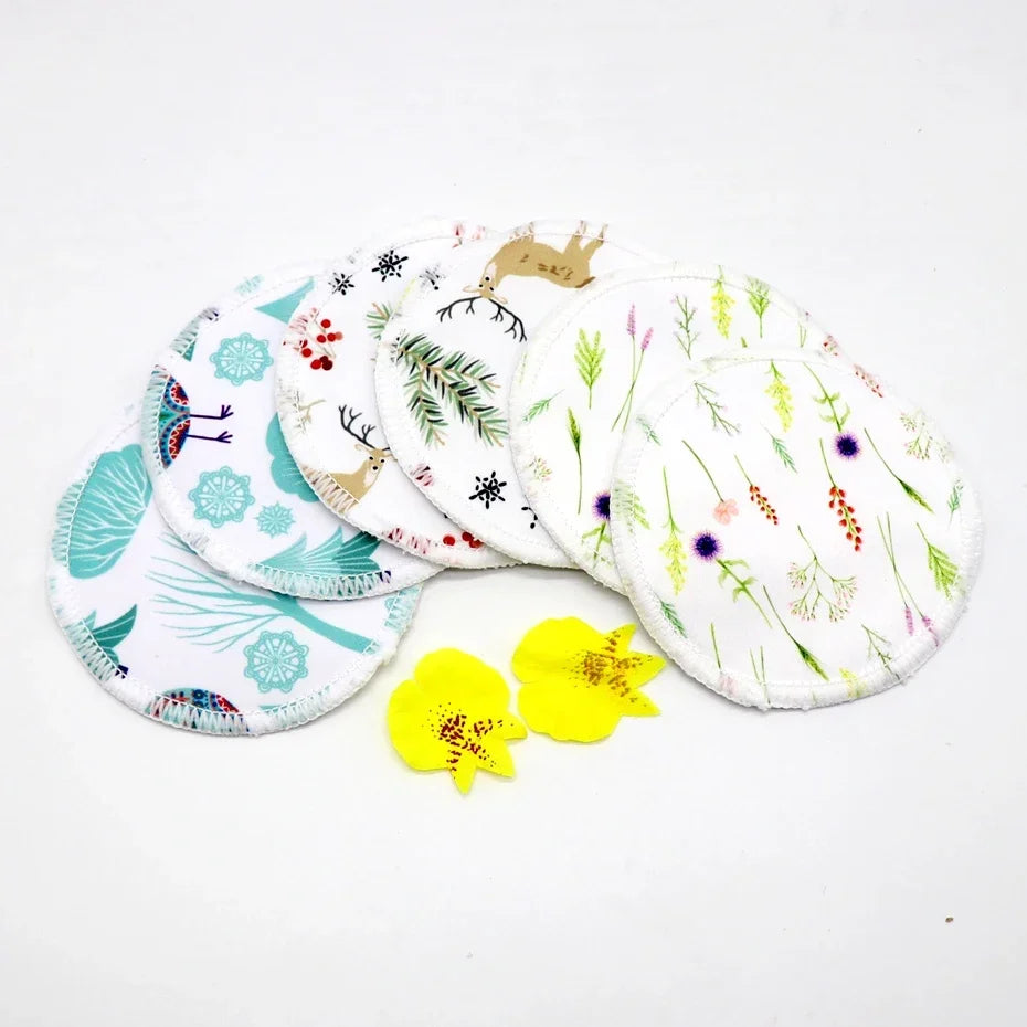 Breast Pads Bamboo Nursing Pads Absorbency Waterproof Washable Feeding Pad Reusable Breathablefor Nursing and Maternity Moms