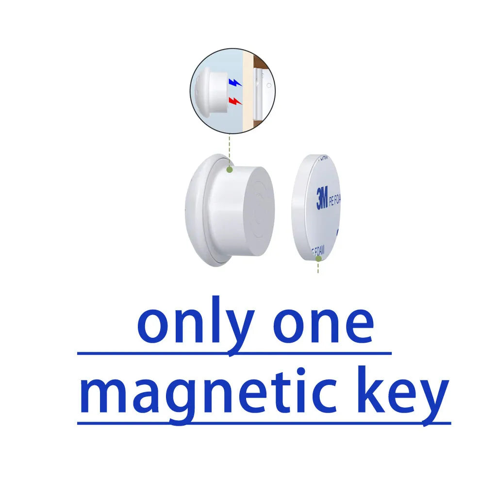 Baby Safety Magnetic Locks Cabinet Drawer Self-Adhesive Screw
