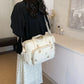 Large Embroidered Mommy Bag – Diaper Organizer & Maternity Travel Tote
