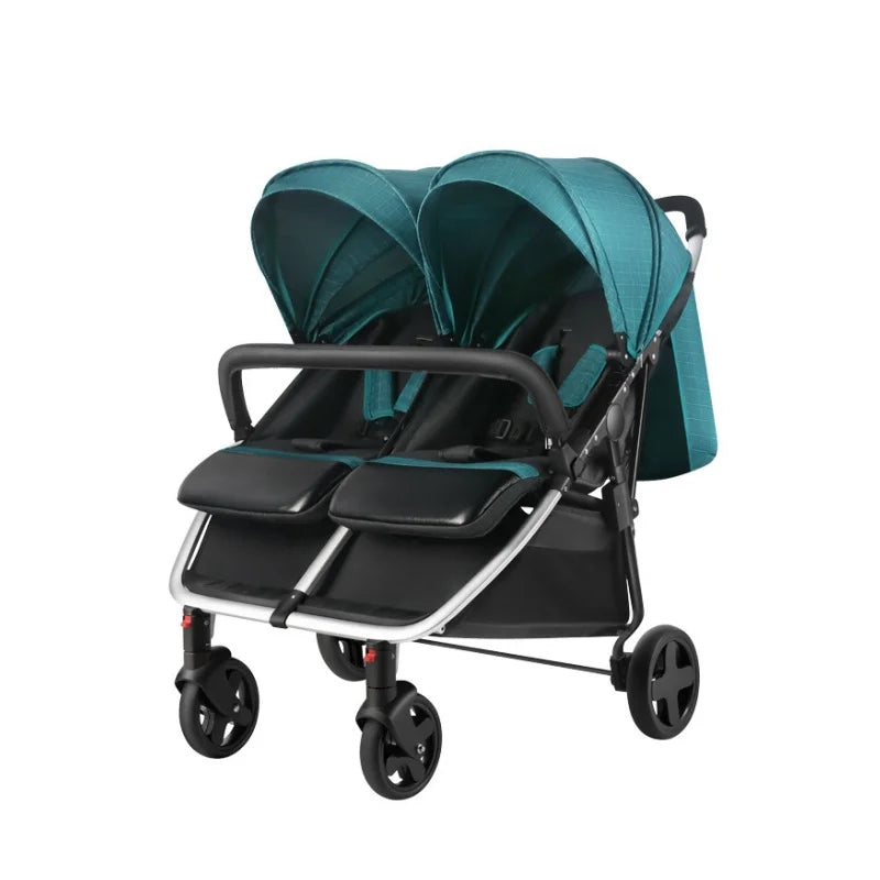 Top selling poussette double ,one key fold lightweight strollers with high quality,mutifunction twin stroller