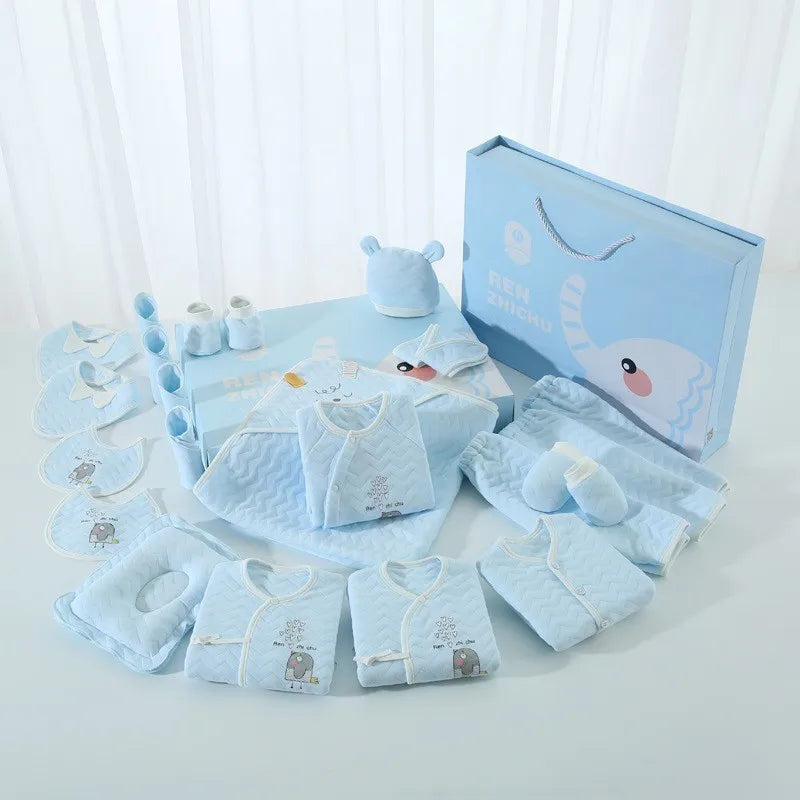 18/21/23 Pcsnewborn Clothes Set Winter Thick New Born Baby Girl Boy Clothes Cotton  Newborn Set Infant Outfit Baby Gift No Box